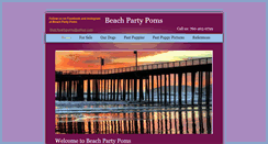 Desktop Screenshot of beachpartypoms.com
