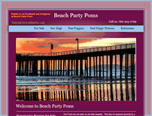 Tablet Screenshot of beachpartypoms.com